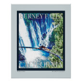 Poster de Burney Falls, CA (Devant)