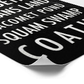 Poster de bus du Massachusetts - Cape Cod (Coin)