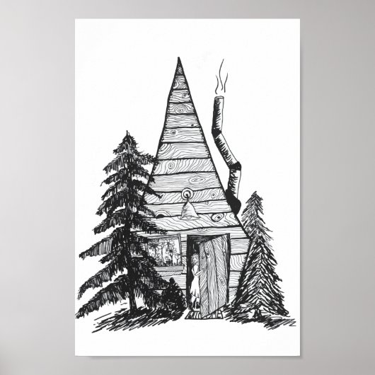 Poster de cabine dans la pouponnière Woods (Devant)