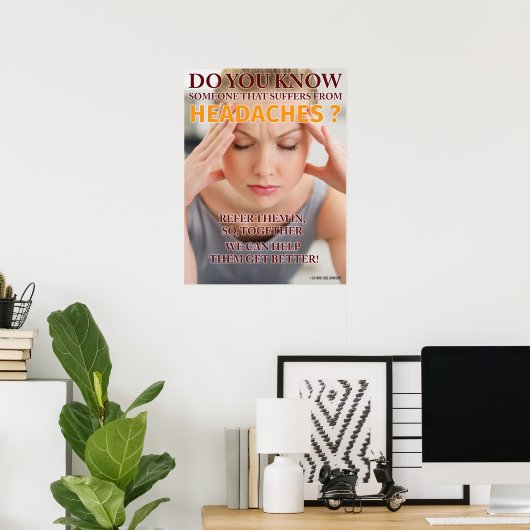 Poster de cache 18 x 24 (Bureau à domicile)