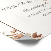 Poster de cadre de fleurs d'automne (Coin)