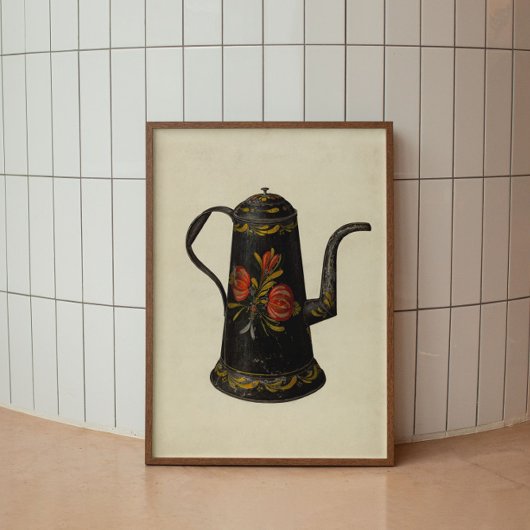 Poster de café d'antiquité vintage Kitchen Wall Ar