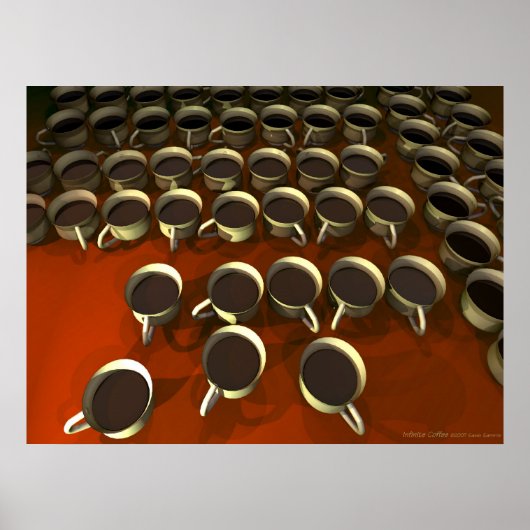 Poster de café infini (Devant)
