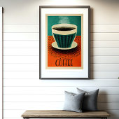 Poster de café rétro