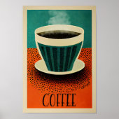 Poster de café rétro (Devant)