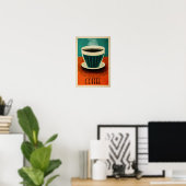 Poster de café rétro (Bureau à domicile)