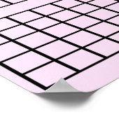 Poster de calendrier rose 3 mois (Coin)