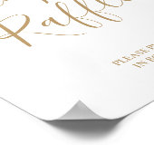 Poster de calligraphie dorée (Coin)