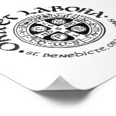 Poster de calligraphie St. Benedict (Coin)