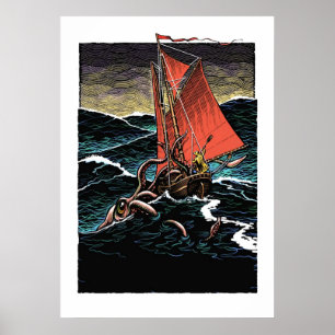 Poster de calmar géant