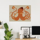 Poster de calmar géant Vector (Bureau à domicile)