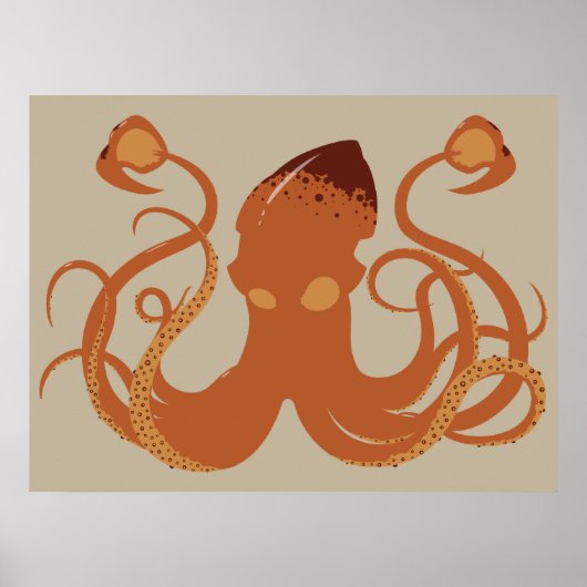Poster de calmar géant Vector (Devant)