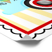 Poster de camion crème glacée - Garçons (Coin)