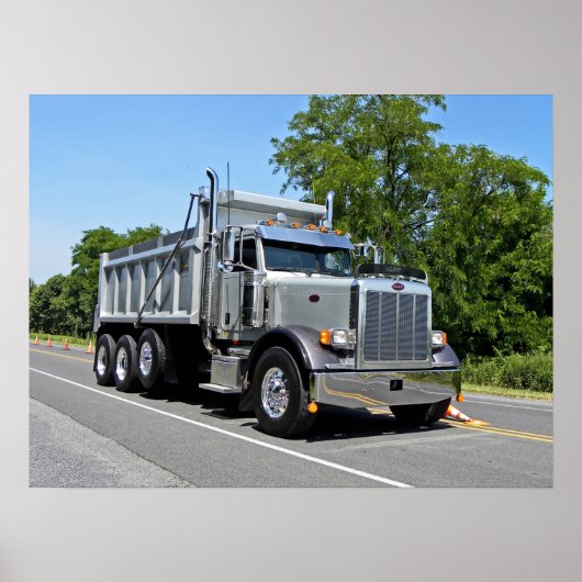 Poster de camion de Peterbilt Dump (Devant)