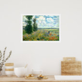 Poster de campagne Monet Poppy 28x20 (Cuisine)