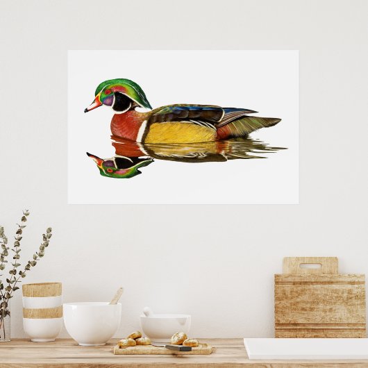 Poster de canard à bois (Cuisine)
