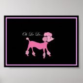 Poster de caniche rose (Devant)