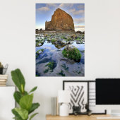 Poster de Cannon Beach Haystack Rock Low Tide Oreg (Bureau à domicile)