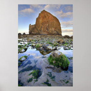 Poster de Cannon Beach Haystack Rock Low Tide Oreg