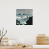 Poster De Cannon Rock (1895) Huile Sur Toile (Cuisine)