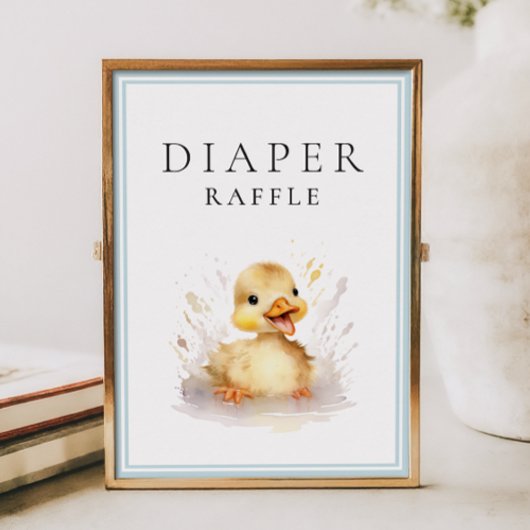 Poster de carafe de petit Baby shower de canard