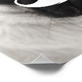 Poster de Carlin de la Moustache blanche drôle (Coin)