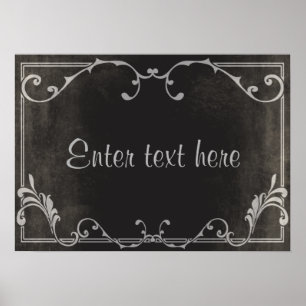 Poster de carte de script Silent Movie