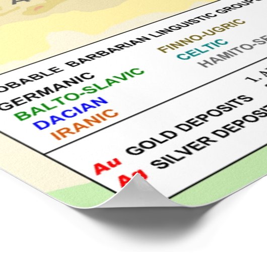 Poster de carte Empire Romain (Coin)