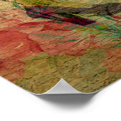 Poster de carte postale Vintage Lady et Greyhound (Coin)