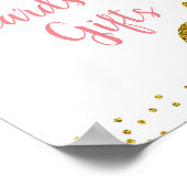 Poster de cartes et cadeaux de Citrouille Floral M (Coin)