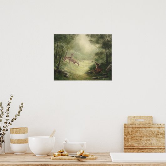 Poster de cerfs (Cuisine)