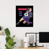 Poster de cette fille qui a reçu le jeu (football) (Bureau à domicile)