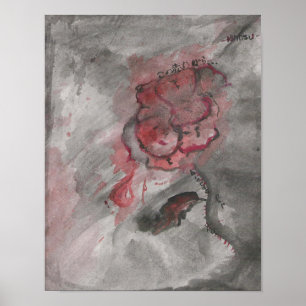 Poster de cette rose rouge
