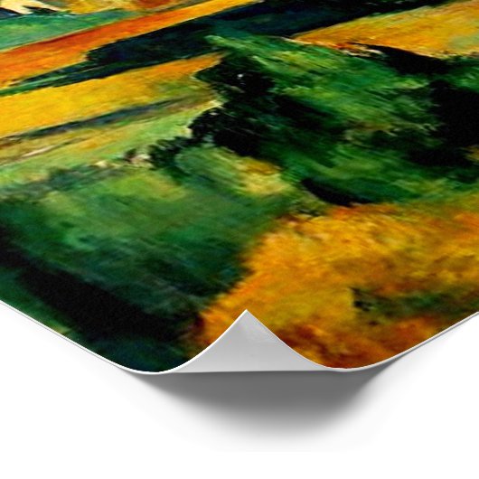 Poster de Cezanne Mont Sainte-Victoire (Coin)