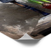 Poster de chaise et de fleurs (Coin)