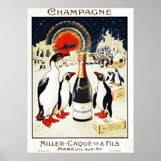 Poster de Champagne Miller-Caqu et Fils (Devant)