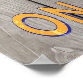 Poster de champagne Rustique pour boire (Coin)