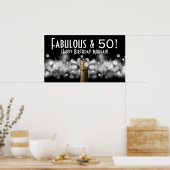 Poster de Champagne sur Black & White Bokeh Party (Cuisine)
