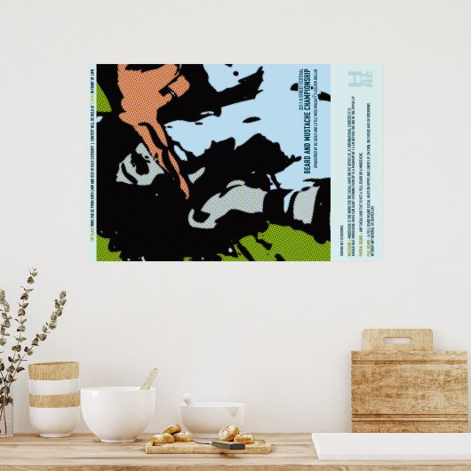 POSTER DE CHAMPIONNAT DE MUSTACHE ET DE BÊCHE 2011 (Cuisine)