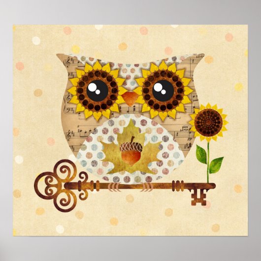 Poster de Chanson d'automne de Owl Art Imprimer (Devant)