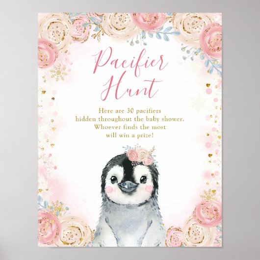 Poster de chasse à la serpentine de flocon d'hiver (Devant)