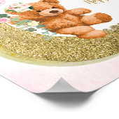 Poster de chasse au Baby shower rose (Coin)