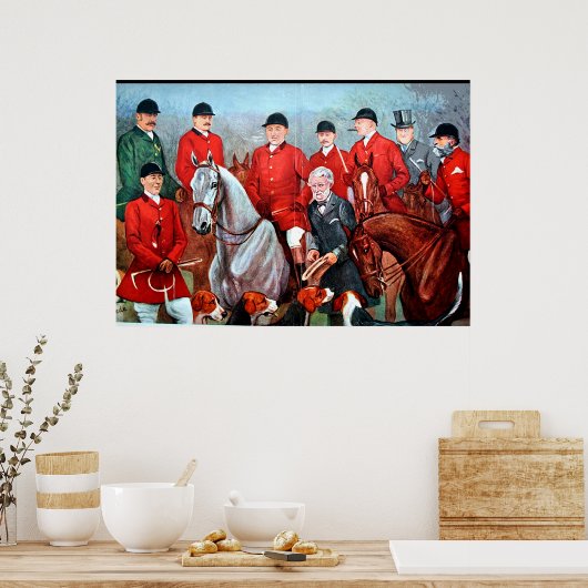 Poster de chasse vintage Fox (Cuisine)