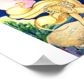 ! Poster de chasseur de coquillages de sirène (Coin)