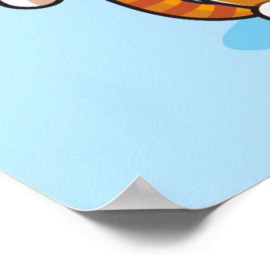 Poster de chat à espiègle (16x20) (Coin)