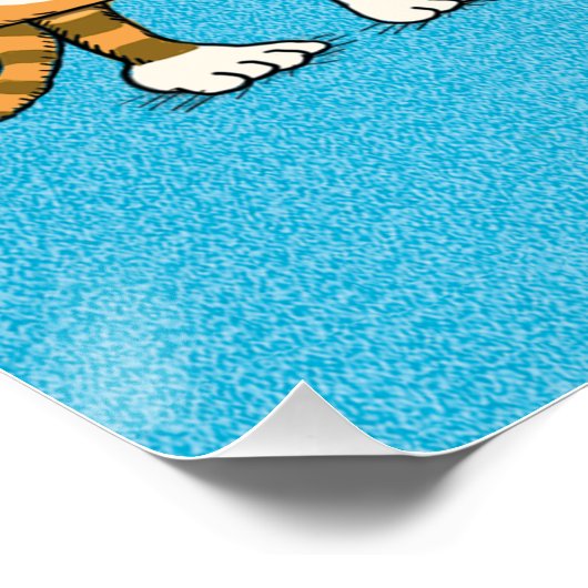 Poster de chat amusant (Coin)