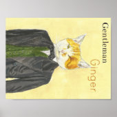 Poster de chat de gingembre (Devant)