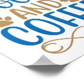 Poster de chat, de livres et de café (Coin)