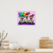 Poster de chat de Pâques (Cuisine)