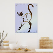 Poster de chat de Siamese Fière (Cuisine)